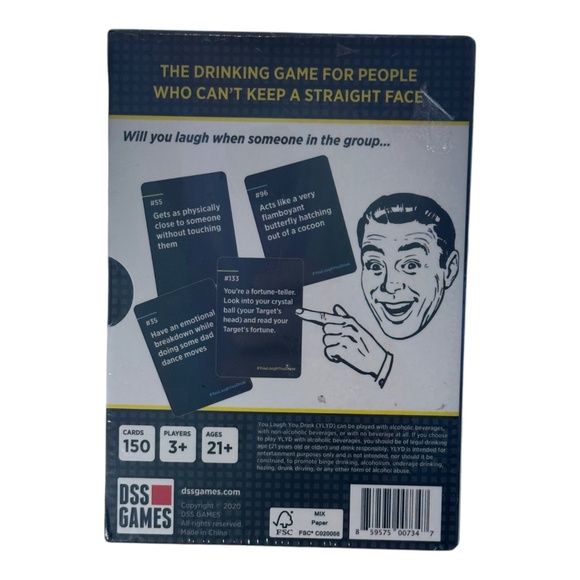 DSS Games You Laugh You Drink (Water) Card Game - Picture 2 of 2